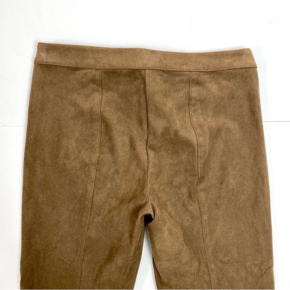 TALBOTS Faux Suede Academia Leggings in Camel tan Brown Size 8 Petite - Picture 5 of 10
